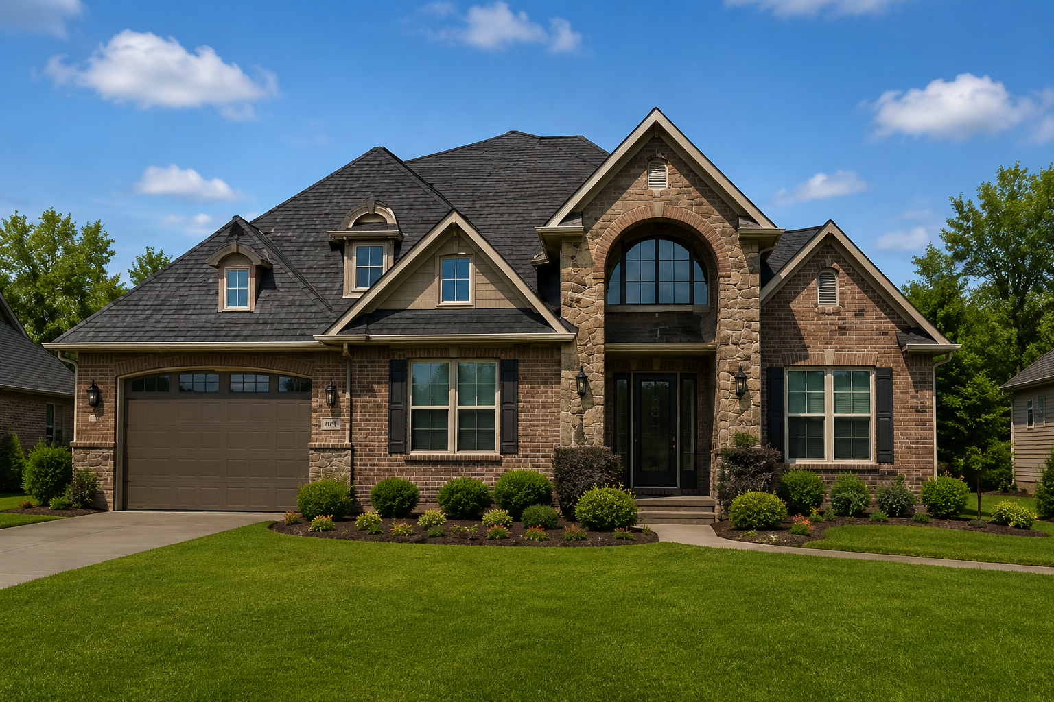 Home with a professionally inspected roof